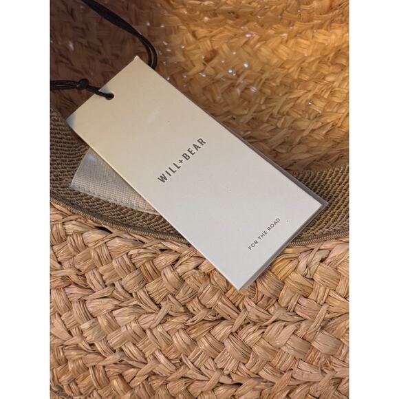 Will + Bear Uni-Sex River Sand Raffia Straw Hat Medium Sustainable Boho Sun Hat - Picture 8 of 9